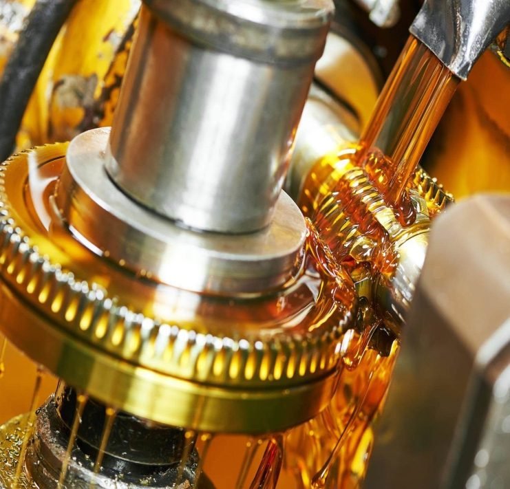 Gear lubrication close-up